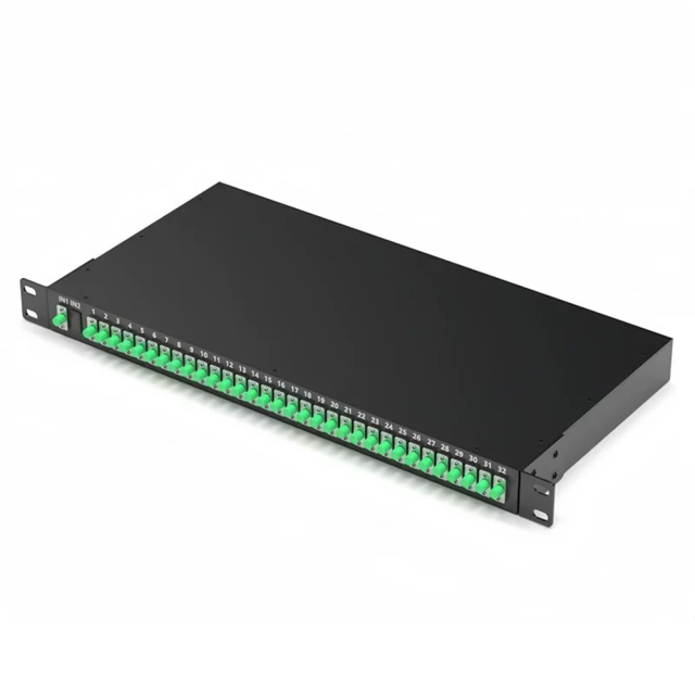 Rack Mounted PLC Splitter 1 U hight 19 inch 8 channels 16 channels 32 Channels Optional