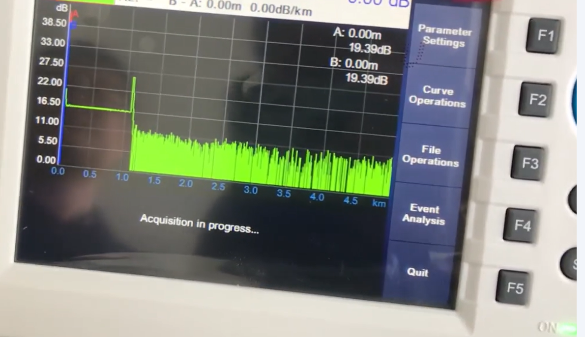 8000MAX OTDR can get trace from live fiber with 10dBm signal