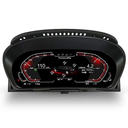 12.3 Inch Car Digital Dashboard Instrument Cluster for BMW X5 E70 2007-2013 Digital Speedometer Replacement with HUD Screen 1080P (for X5 E70）