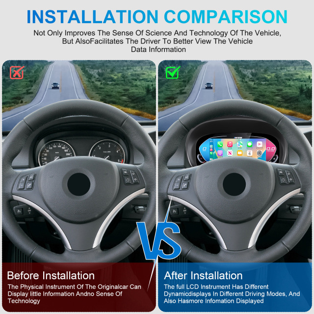 BMW 3 Series E90 E91 E92 E93 2005 2012 Digital Cluster Dashboard Automotive Auto Speedometer Panel Tachometer