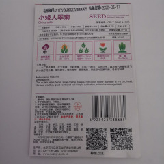 Dwarf china aster seeds 50 seeds/bags