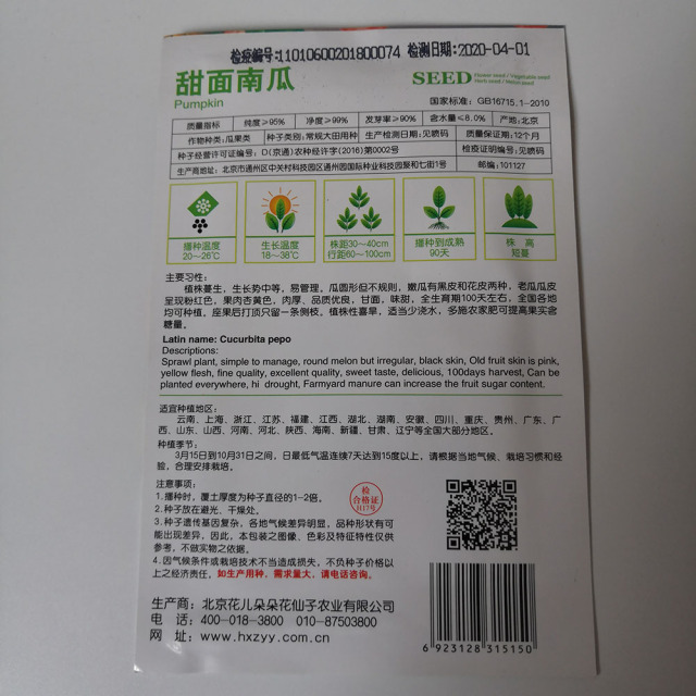 Sweet pumpkin seeds 8 seeds/bags