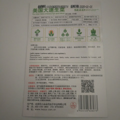 USA Speed lettuce seeds 100 seeds/bags