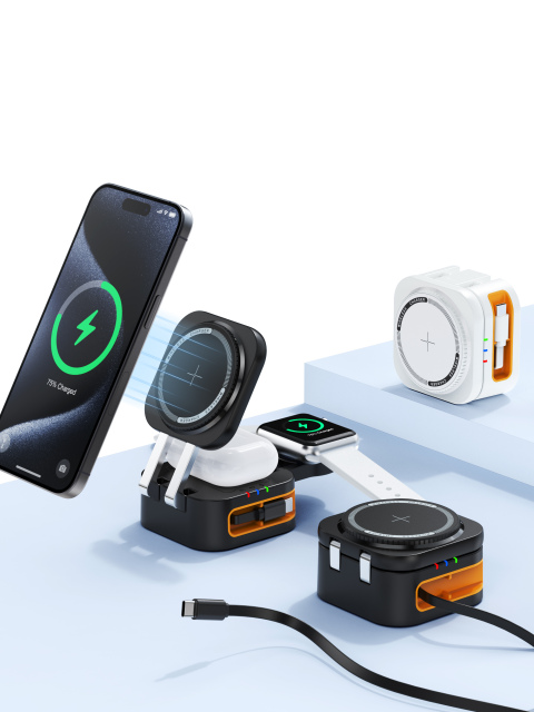Magsafe 4 in 1 Folding Wireless Charging