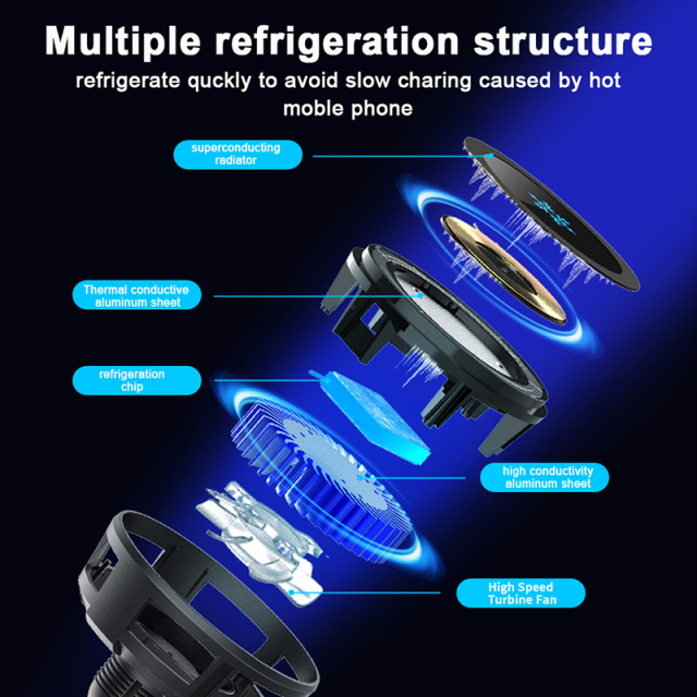 Magnetic Cooling Wireless Car Charger