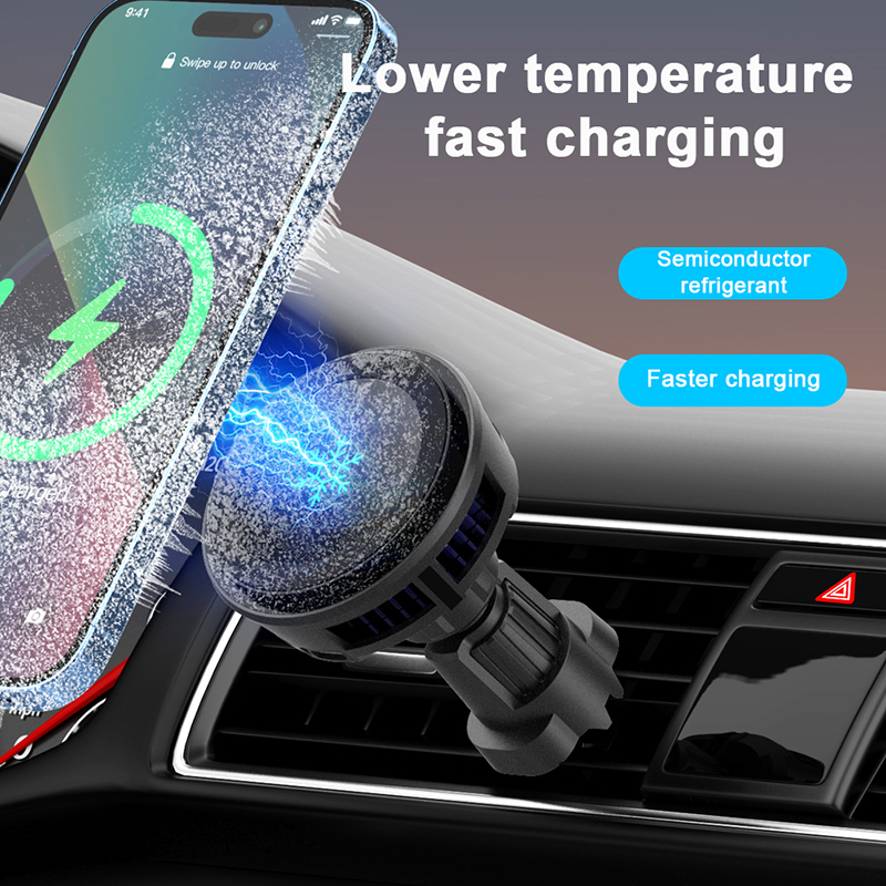 Magnetic Cooling Wireless Car Charger