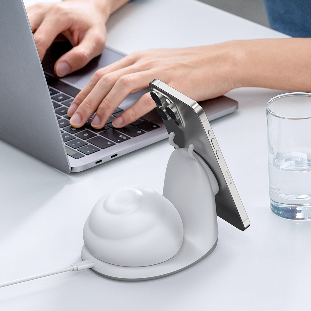 Magnetic Magnetic wireless charging stand with Atmosphere light