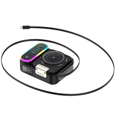 NEW Multi-Functional Magsafe Wireless Charger with Retractable Hidden Cable