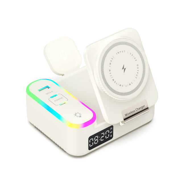 NEW Multi-Functional Magsafe Wireless Charger with Retractable Hidden Cable