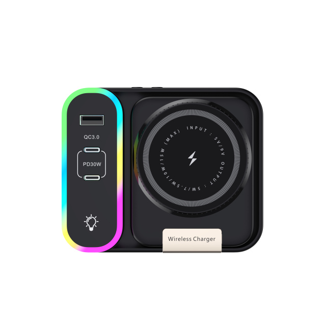 NEW Multi-Functional Magsafe Wireless Charger with Retractable Hidden Cable