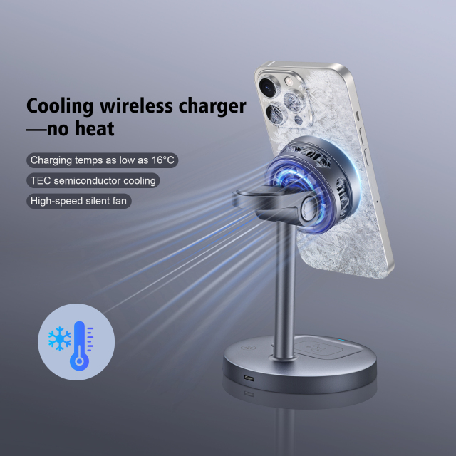 Qi2 3-in-1 Semiconductor Cooling Wireless Charger