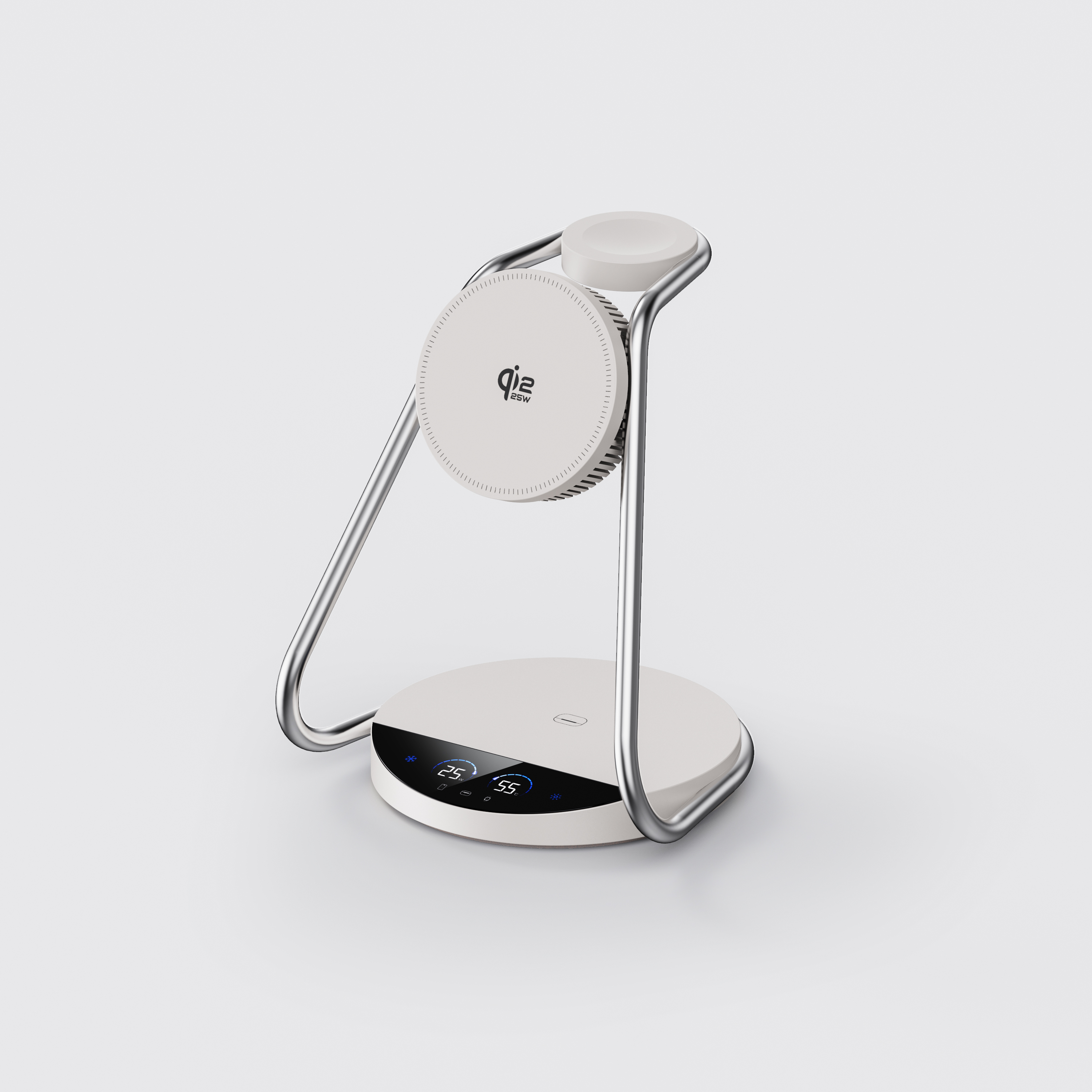 Qi2.2-25W Semiconductor Cooling Wireless Charger with Smart Display