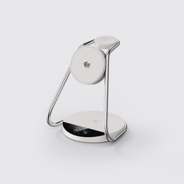 Qi2.2-25W Semiconductor Cooling Wireless Charger with Smart Display
