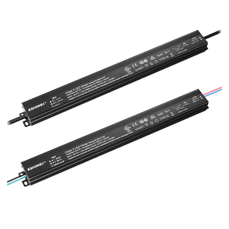 Triac Phase-cut Dimmable 24V 40W dimmable led driver IP65 Class 2 UL/cUL listed with junction Box
