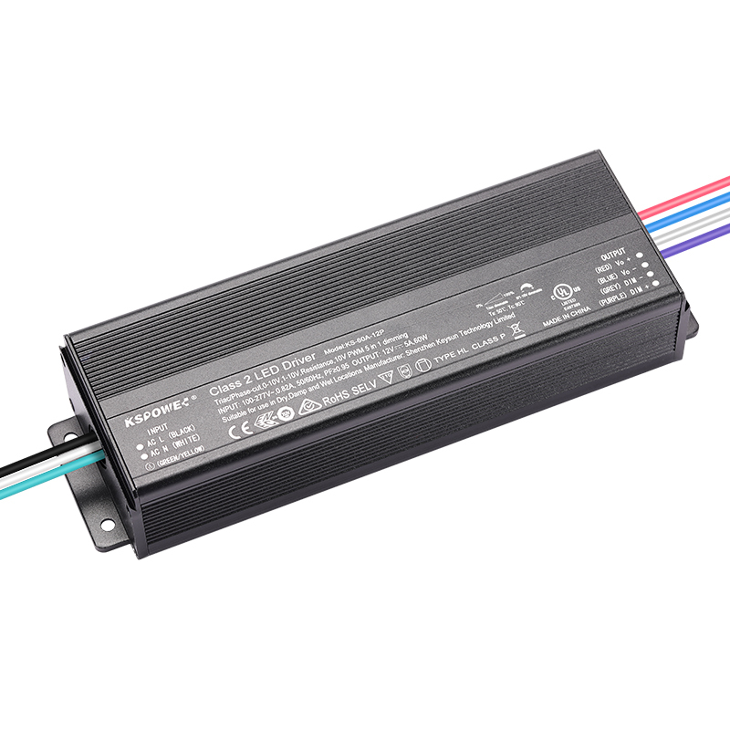 Triac Phase-cut Dimmable 24V 300W dimmable led driver IP65 UL/cUL listed with junction Box