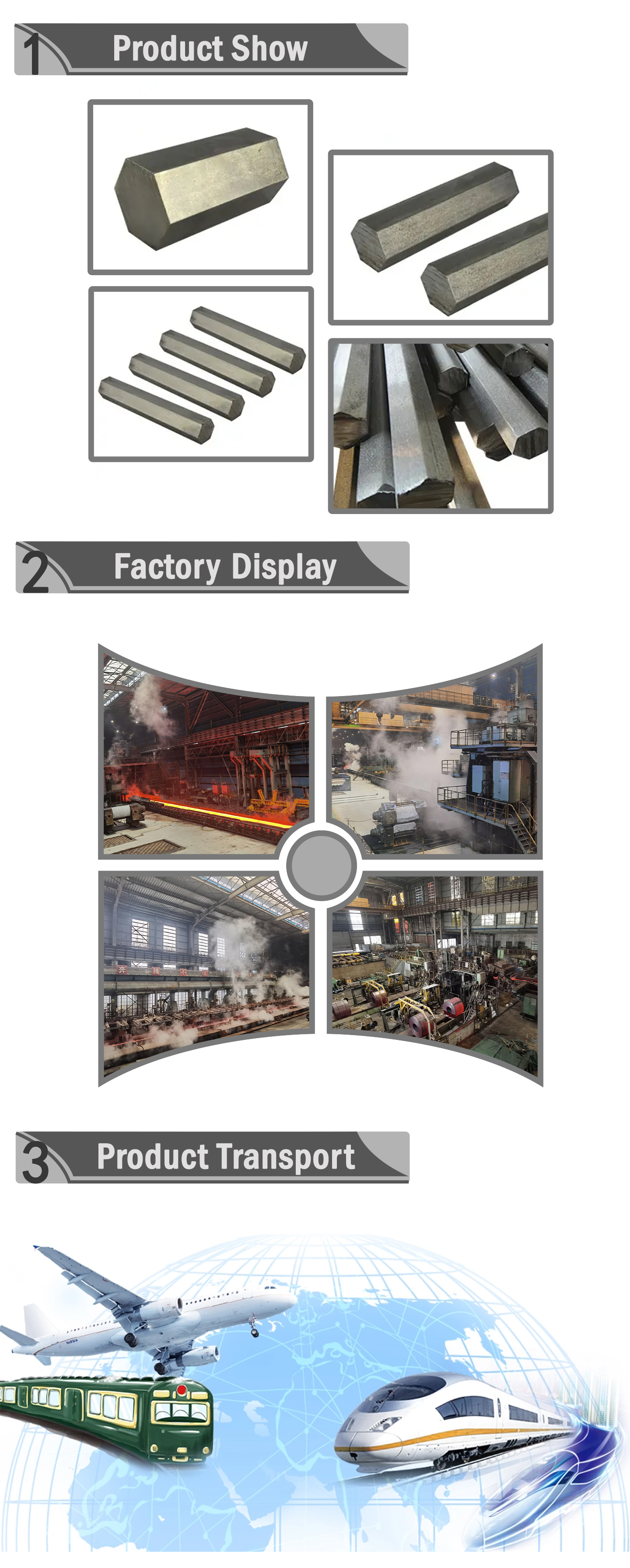 Stainless steel hexagonal bar