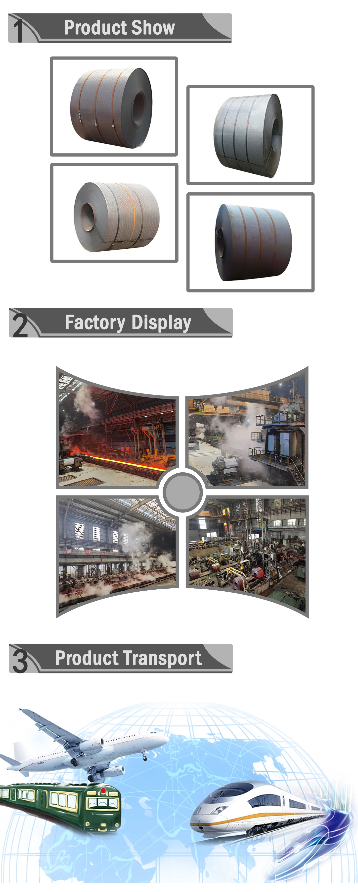 Checkered steel coil