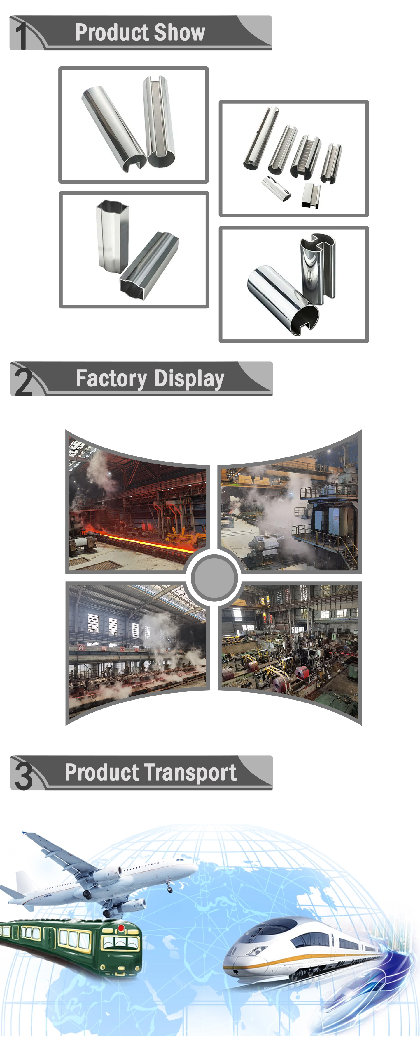 Stainless steel shaped tube