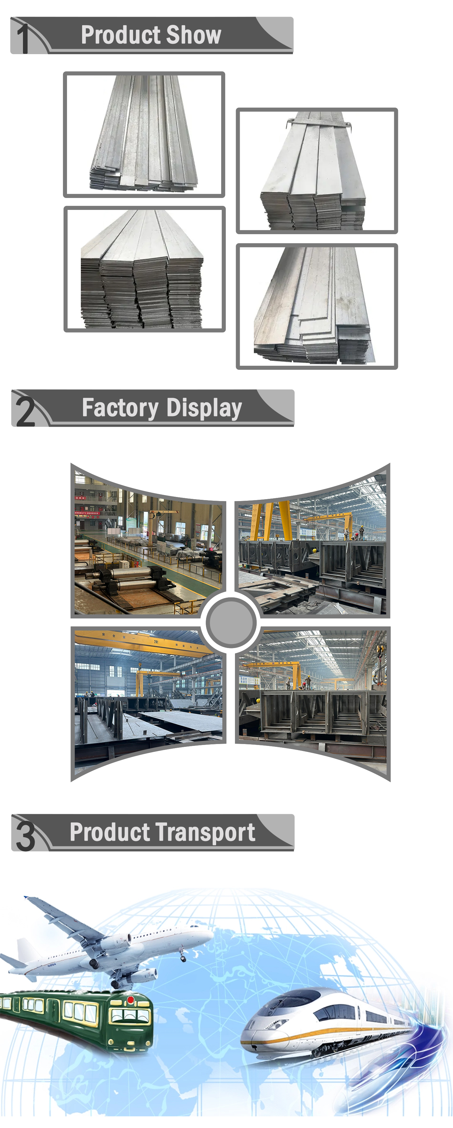 Galvanized flat steel