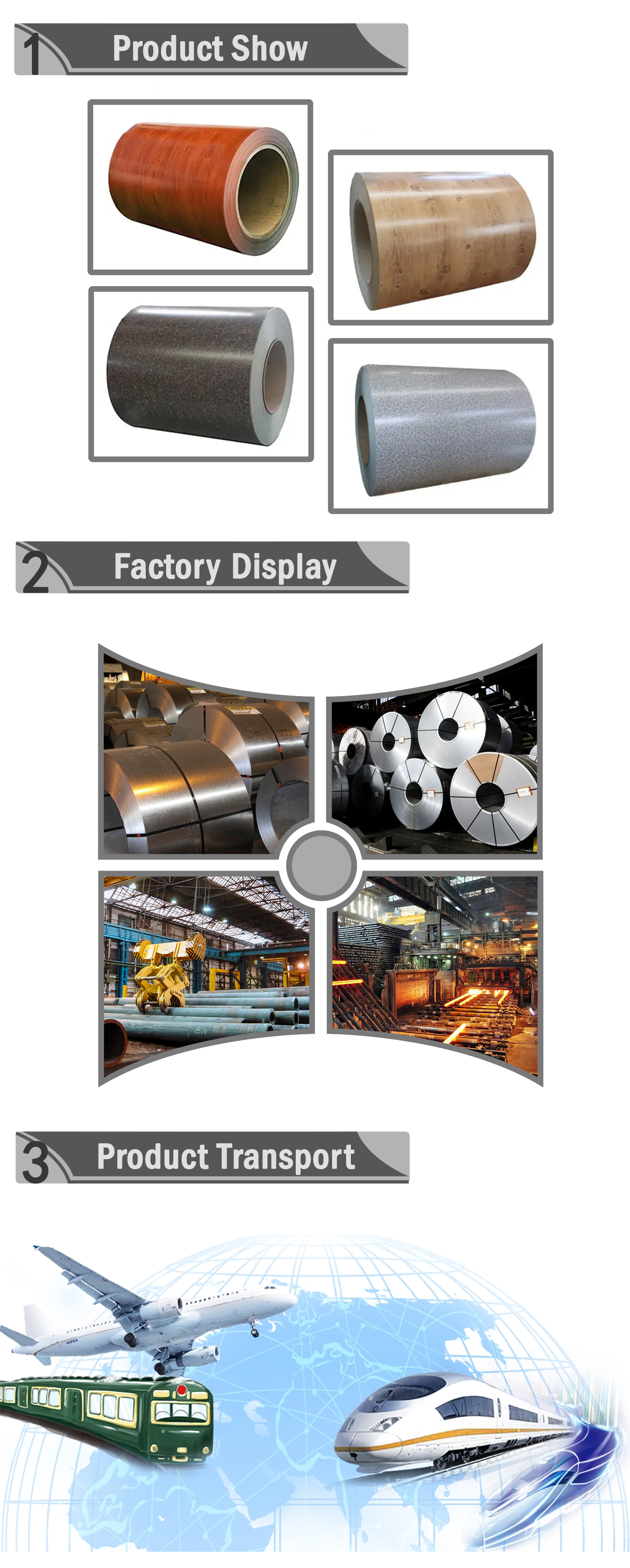 The pattern of galvanized steel coil