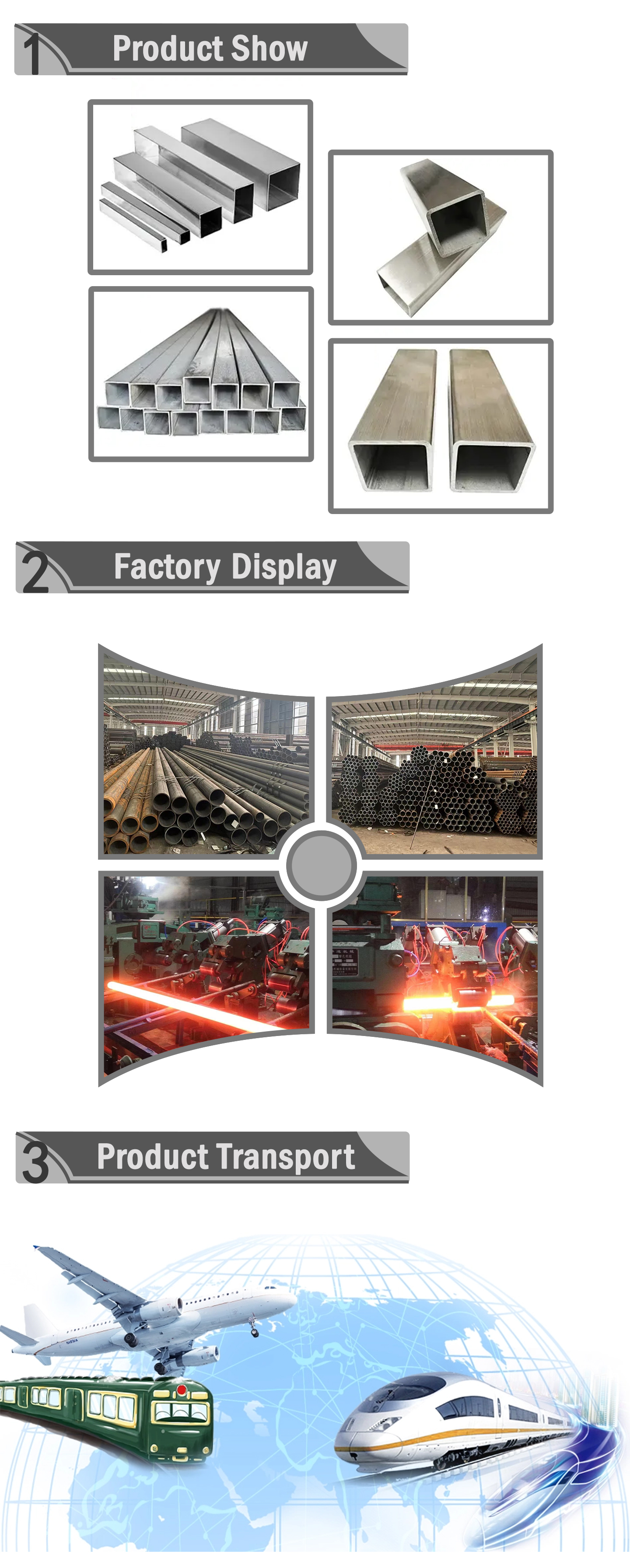 Stainless steel square tube