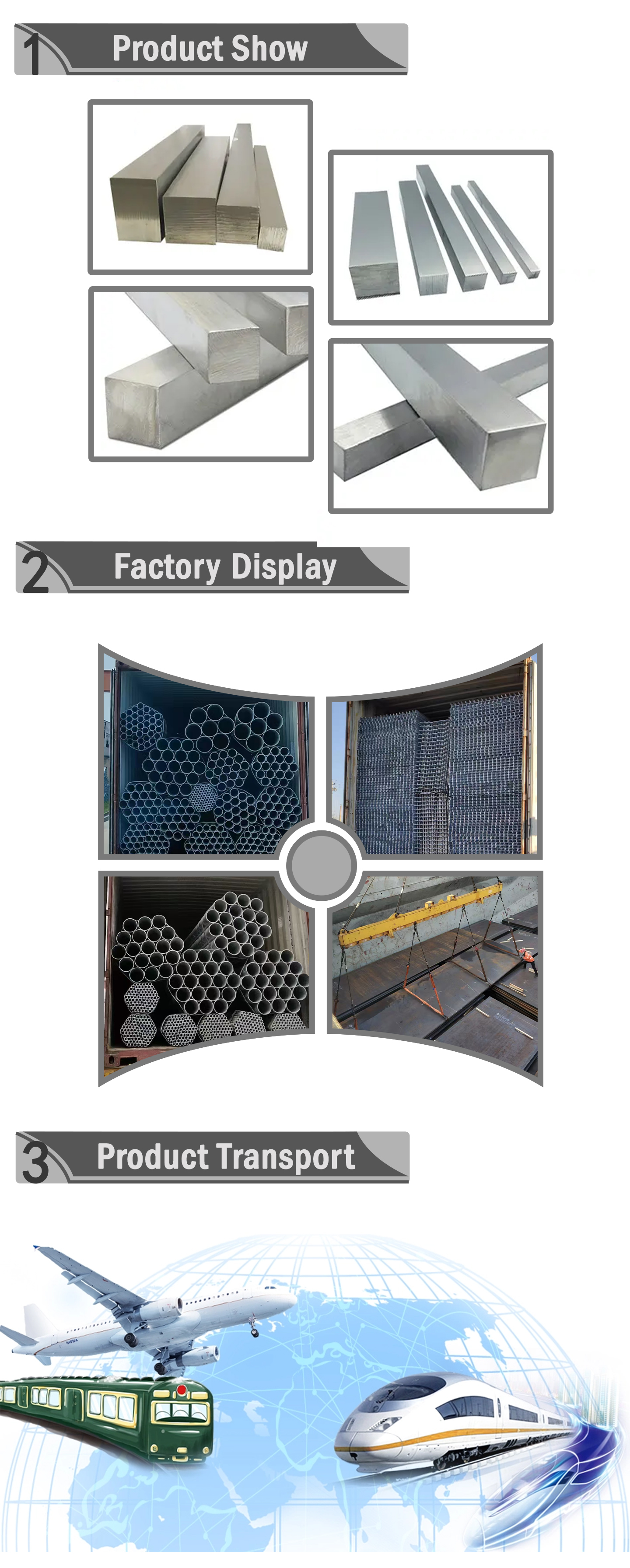 Stainless steel square bar