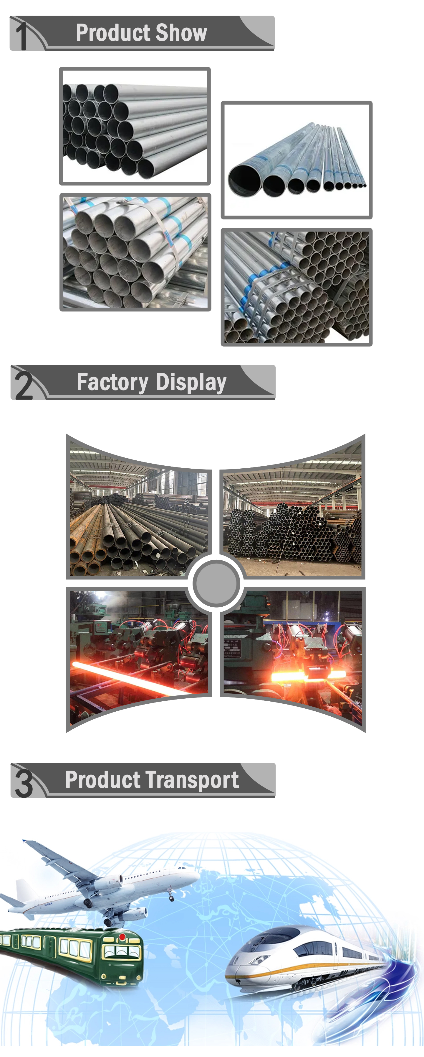 Galvanized steel tube