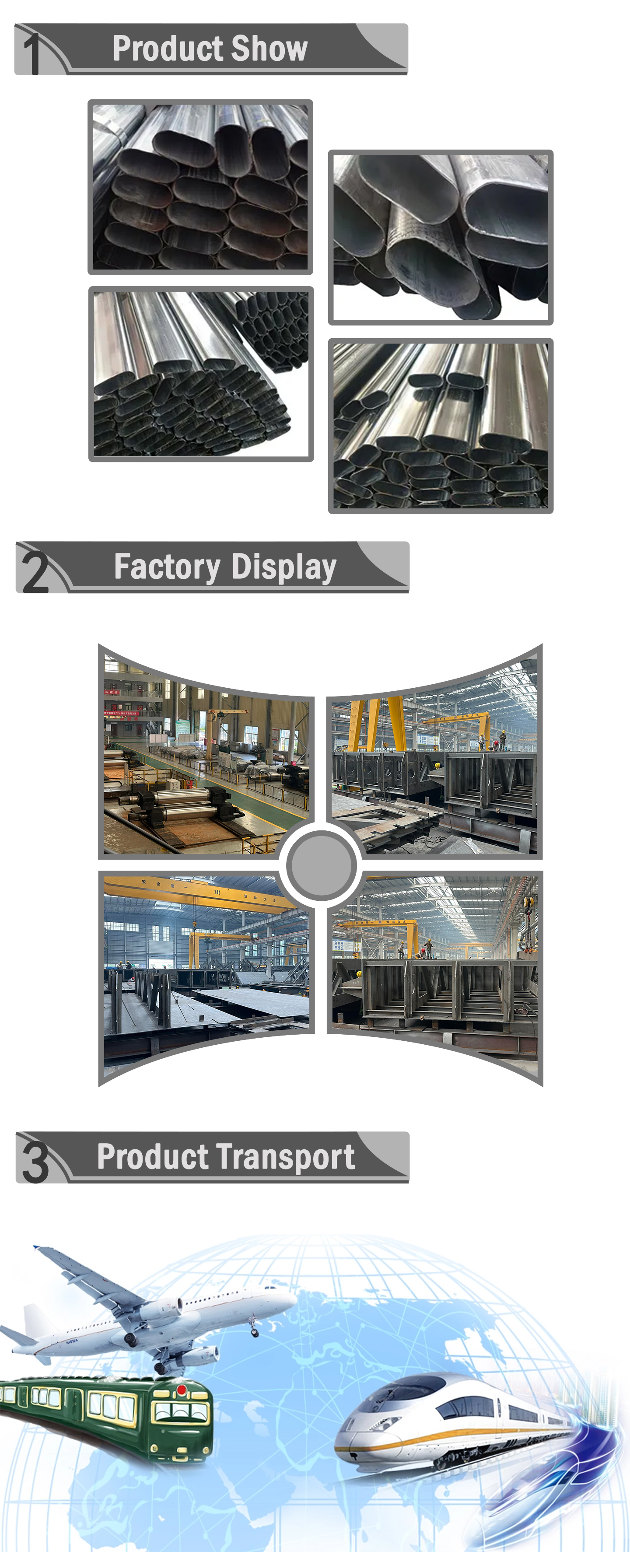 Galvanized oval steel tube