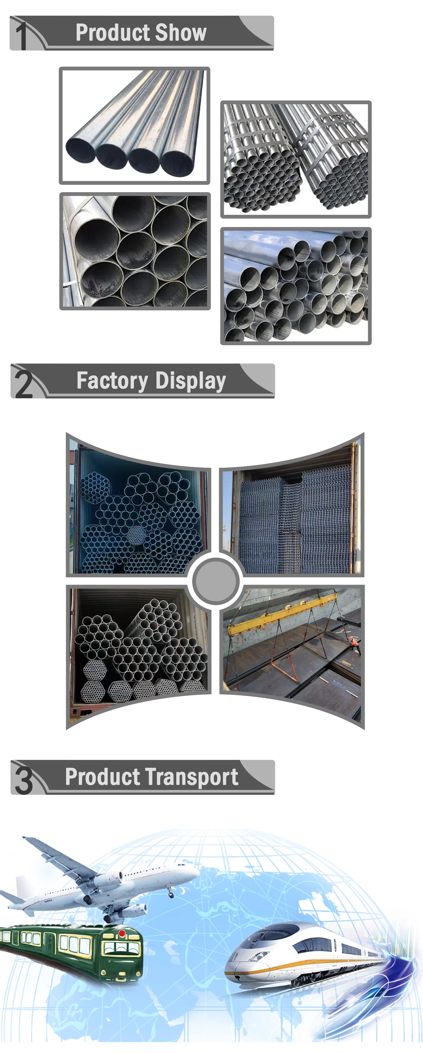 Hot dipped galvanized tube