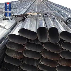 Galvanized oval steel tube