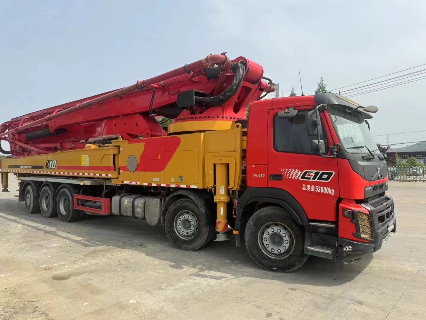 Sany concrete pump truck 67m