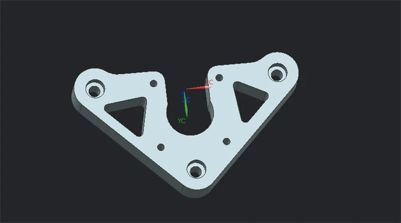 4pcs Funssor annex  K3 3d printer aluminum CNC machined metal Z axis motor mount kit 9mm thickness for long shaft motors