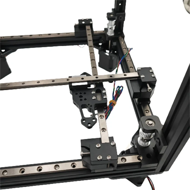 Funssor Annex K3 3D printer CNC XY axis motion 6mm Linear Rails  Mounts upgrade kit  Black Color