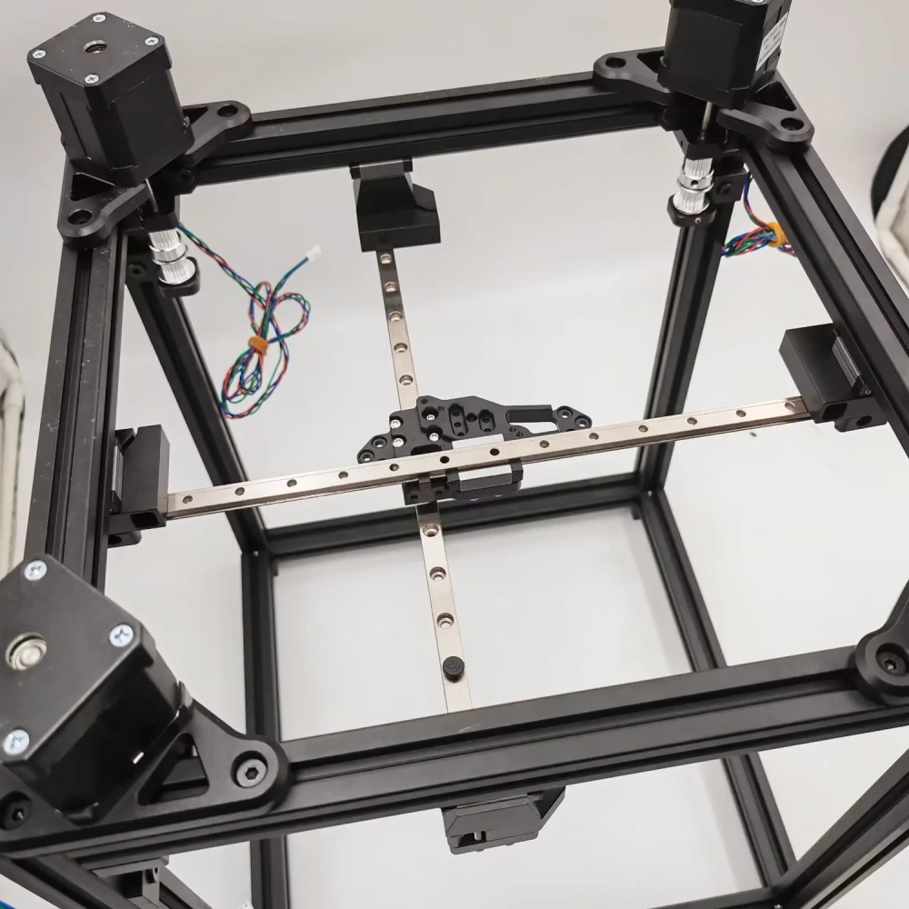 Funssor Annex K3 3D printer CNC Made Linear Rails  Mounts  Black Color  aluminum alloy  Square Nuts