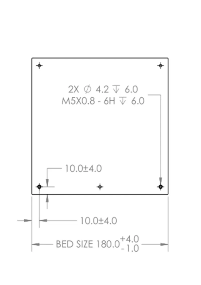 Funssor Annex K3 3D printer heated bed magnet PEI sheet silicone pad MIC6 aluminum alloy plate kit180mm