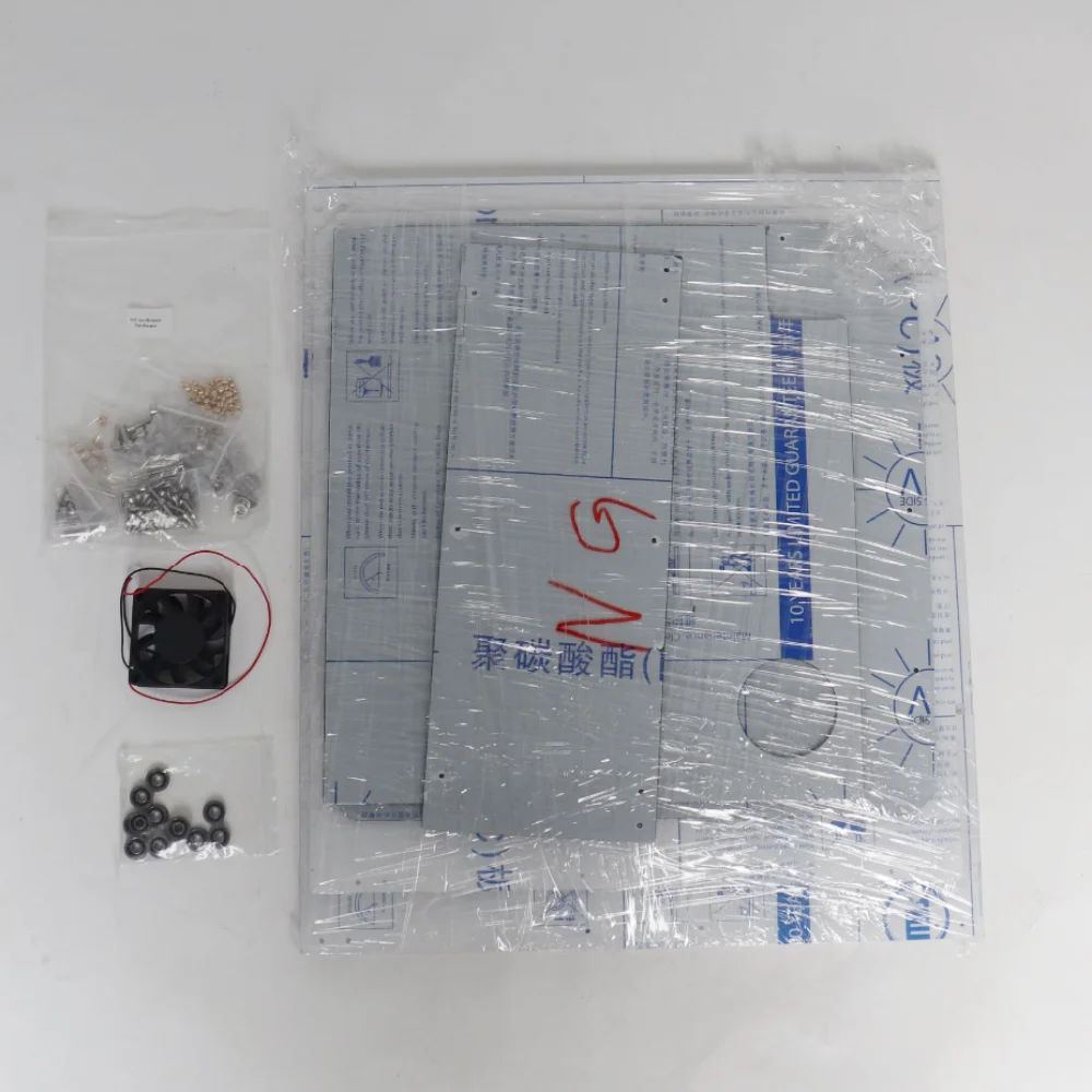 Funssor  Ender 3 NG V1.2 Convertion Corexy 3d Printer Upgrade Enclosure PC Kit with screw pack (Optional) 4MM thickness