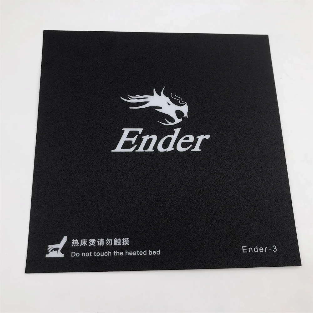 1pc 220x220mm black Heated bed For Creality ENDER-3 3D Printer Sticker Build Sheet build plate tape with 3M Backing