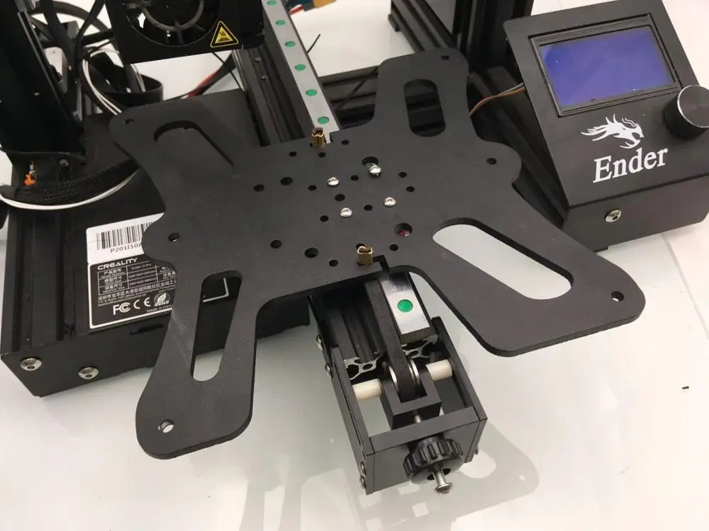 Funssor 1pcs Creality Ender 3 Pro aluminum Y axis Hiwin MGN12H linear rail mod kit 2GT timing belt