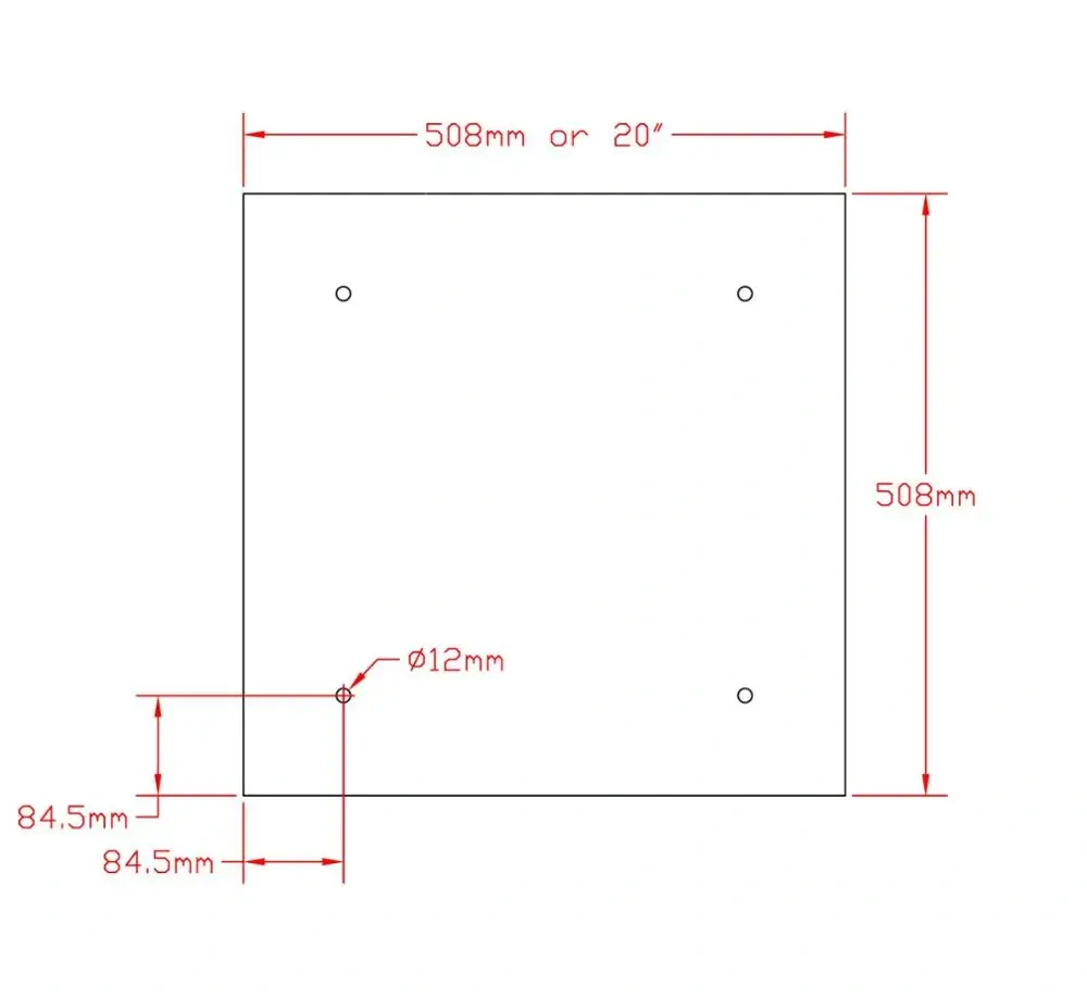 Funssor  120V/220V 1300W  Silicone Heater 508mm/20'' heated Silicone Heater Pad  for Creality CR-10 S5 3D printer fast heating