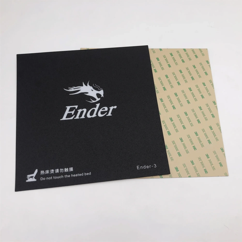 1pc 220x220mm black Heated bed For Creality ENDER-3 3D Printer Sticker Build Sheet build plate tape with 3M Backing