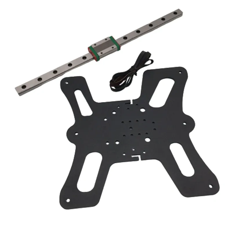 Funssor 1pcs Creality Ender 3 Pro aluminum Y axis Hiwin MGN12H linear rail mod kit 2GT timing belt