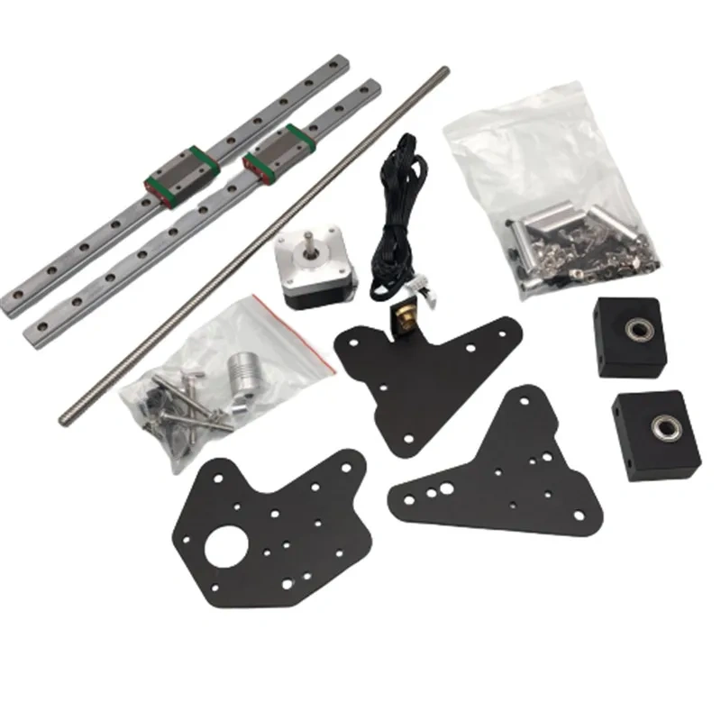 Funssor 1set BLV TCreality Ender 3 Pro dual Z axis Hiwin MGN12H linear rail mod kit  dual NEMA17  motor mod