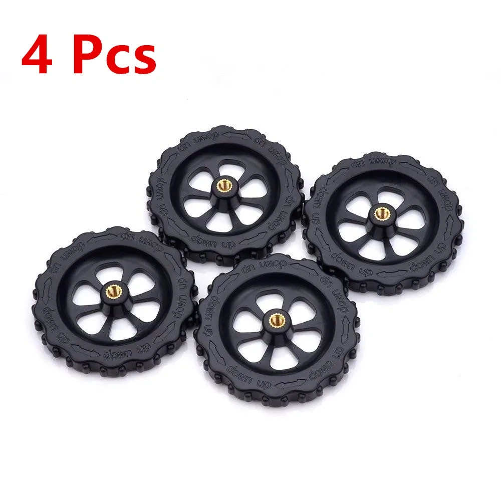 4pcs  Big Hand Twist Leveling Nut for Creality CR-10/Tornado 3D printer Ultimate Leveling Knob leveler M4 thread