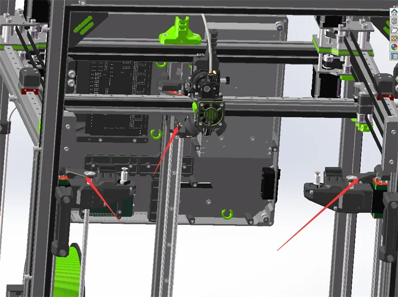 Funssor V-core4 3D printer VC4 aluminum CNC machined Z constraint left/right rear upgrade kit Z axis lead screw top holder