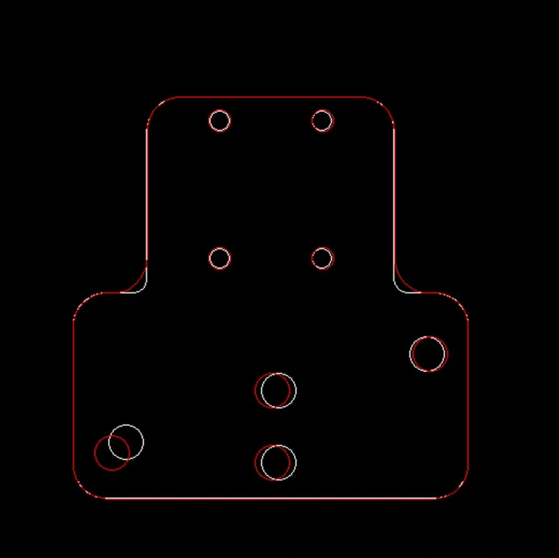 Funssor new v-core 3.1 carbon fiber X carriage plate V-core-3 3D printer XY Joiner Plate V3