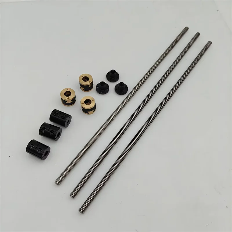 3PCS TR8*4 Metric Acme Lead Screws with Anti-Backlash Nut Block