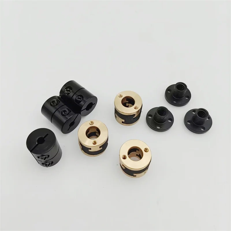 3PCS TR8*4 Metric Acme Lead Screws with Anti-Backlash Nut Block Spider Coupler for Rat Rig V-Core 3.1/V-core4 3D printer parts