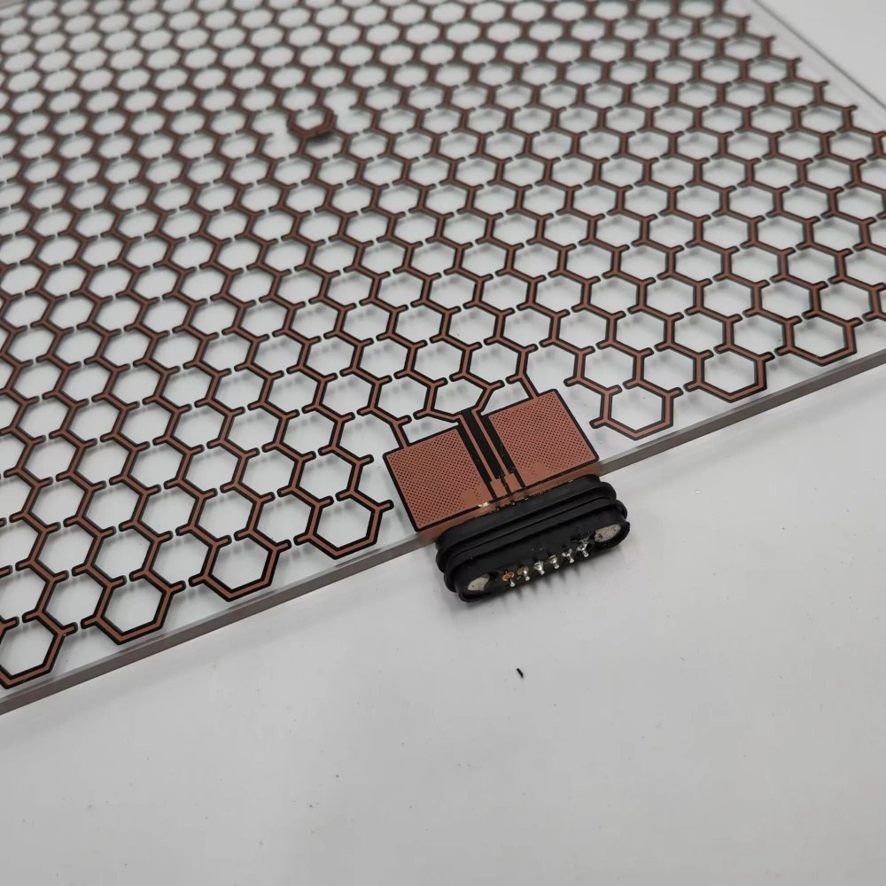 Funssor Positron 3D printer DIY tempering glass transparent heated bed Heater 24V 200mm 24V 100W NTC3950 Bed heating bed