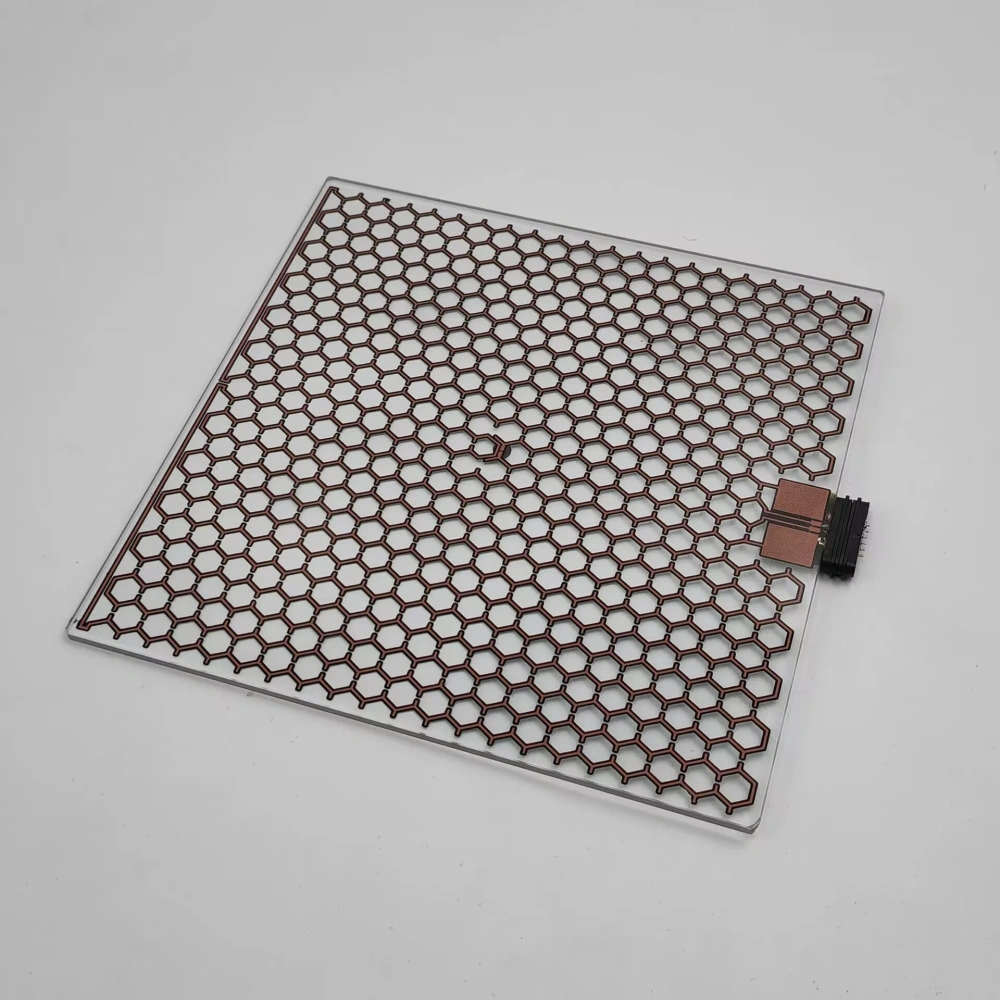 Funssor Positron 3D printer DIY tempering glass transparent heated bed Heater 24V 200mm 24V 100W NTC3950 Bed heating bed