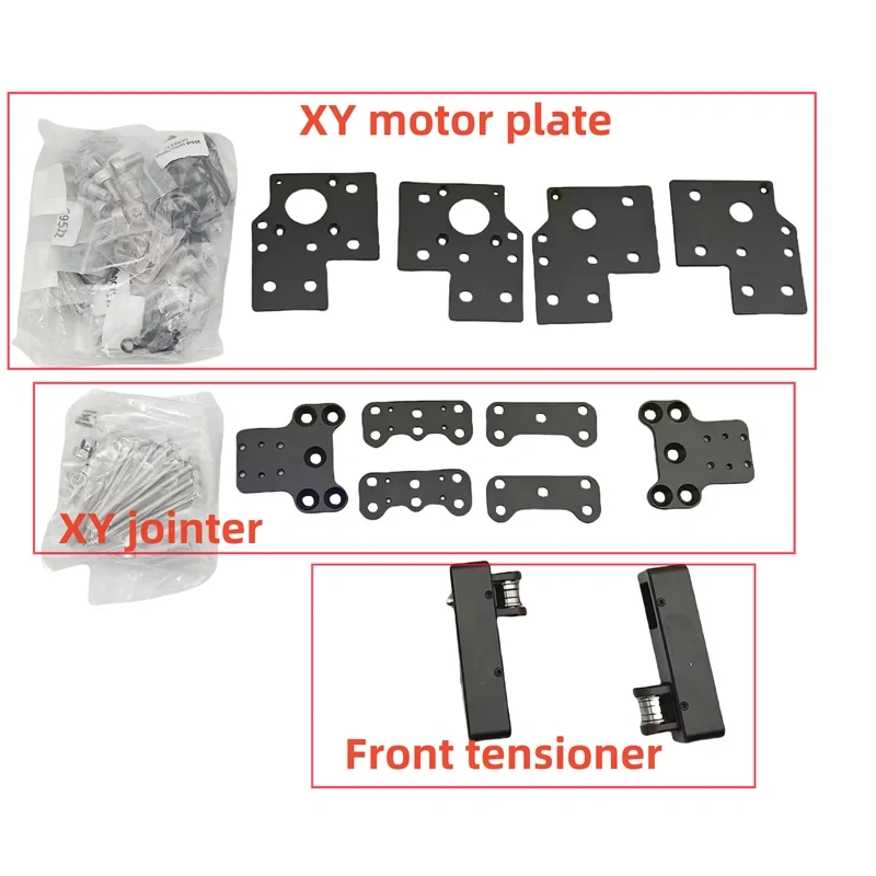 1set Rat Rig V-Core4 coreXY 3D printer XY motor and joiner front tensioner motion  VC4 conversion upgrade kit